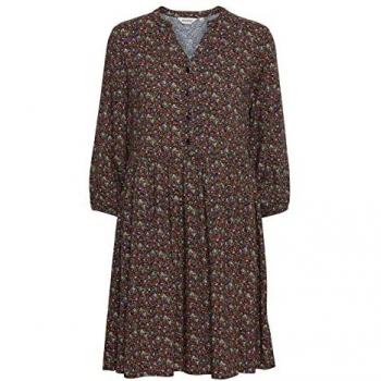 Abito Elva Camicia Oxmo in Tono Marrone e Misto