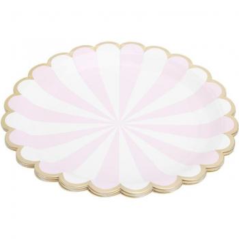 Kit de fête jetable en papier doré