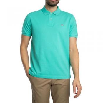 Polo Piquè Regolare Gant A Maniche Corte Blu Tropico XL