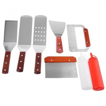 8Pc BBQ Griddle Tool Set