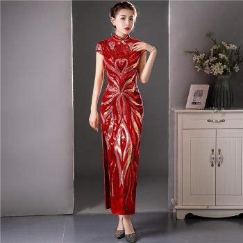 Chic Qipao Velvet Séduction