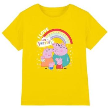 Hasbro Peppa Pig “My Family Loves Me” Tee – Yellow, 3-4 yrs