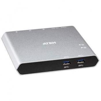 Commutateur KVM USB‑C Gen 1, 2 ports, alimentation intégrée – ATEN France