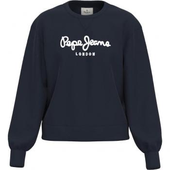 Pepe Jeans Nanette Damen‑Sweatshirt Dunkelblau-Weiß – XL