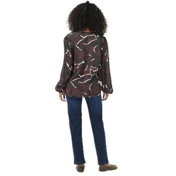 Red Beate Amber Floral Women's Blouse – Kaffe Brand, Size 12