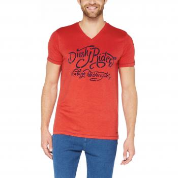 COLORADO DENIM Herren T-Shirt Brett, Aurora Red Mel 3966, Größe M