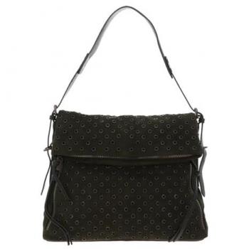 FREDsBRUDER Hey You Rock Schultertasche Leder 35 cm Olive