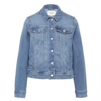 S.Oliver Damen Jeansjacke in Blau, Größe 40