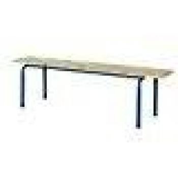 Banc empilable beige et bleu