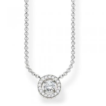 Thomas Sabo – Damen‑Kette „Rundes Licht“ 925 Sterling Silber mit Zirkonia
