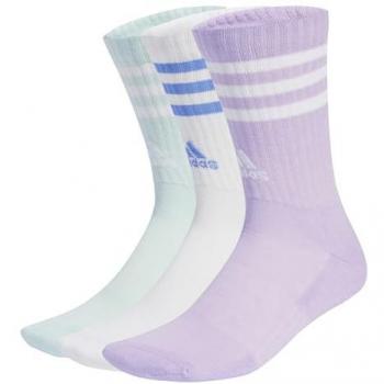 Adidas Performance 3-Stripes Cushion Crew (3 pares) – Lavanda