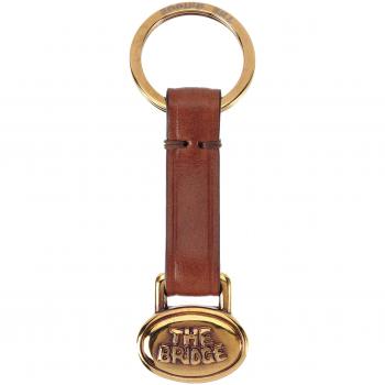 The Bridge Story Uomo Brown Leather Keyring 7.5 cm