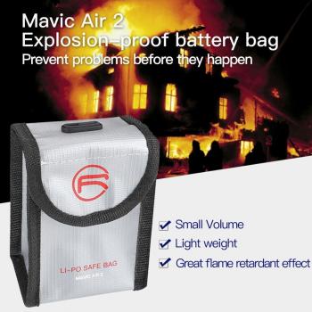 Sac de transport sécurisé pour batterie drone léger et anti-déflagrant pour DJI Mavic Air 2