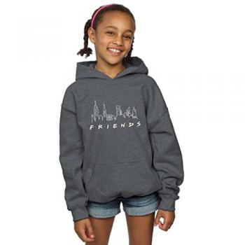 Kids Skyline Logo Hoodie – 7-8 Years, Dark Grey