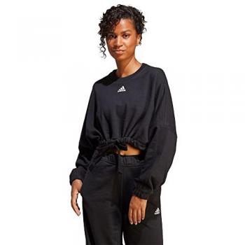 Sudadera Adidas Mujer Sin Capucha en Negro