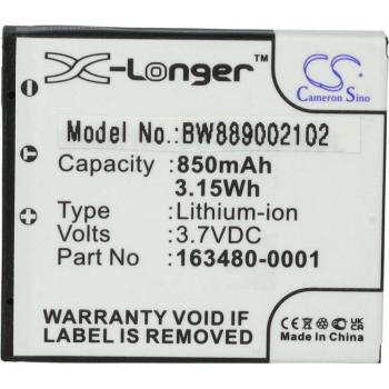 Vhbw 850mAh Li-ion Battery for Barcode Scanners