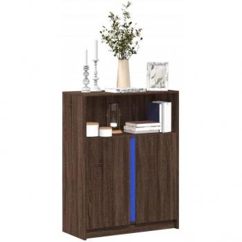 Credenza Rovere Marrone Torana Led