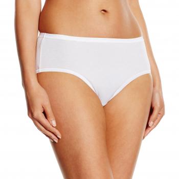 Sloggi Damen Hipster EverNew Midi, Weiß, Herstellergröße 50
