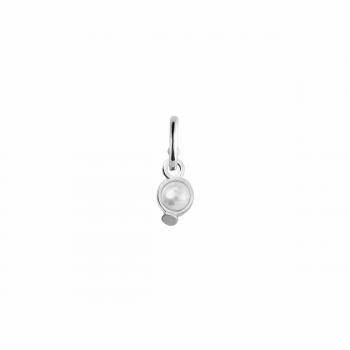 Charme de perle en argent en forme de cercle