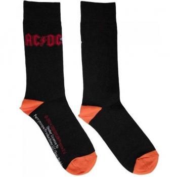 Schwarze AC/DC Logo‑Socken für Männer & Frauen – 6 Paar – UK 6 bis 11 – Unisex