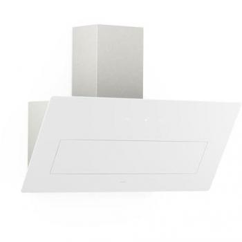 Klarstein SleekAir Hotte Décorative 90 cm, Débit 718 m³/h, CEE A++, LED 5W, Commande Tactile, Double Ventilation, Blanc