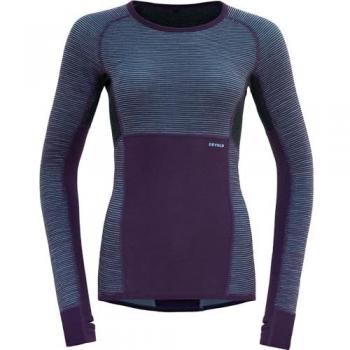 Devold Innovatives Damen Merino Shirt XS Farbeblock Blau/Lila