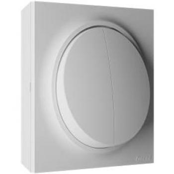 Interrupteur saillie double va-et-vient Fontini Neo Evo blanc
