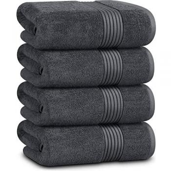 Utopia Spa Towels – Douces Serviettes Grises (Paquet 4)