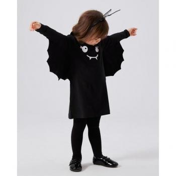 Name it Schwarz Midi Kleid für Damen
