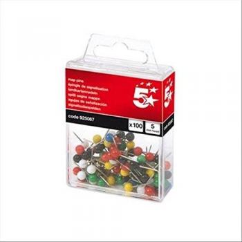 Map Marker Assortment – 100 Units, 4 mm Head