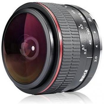 Meike Circular Fisheye 6.5mm f/2.0 Lens for Fujifilm X, Black Edition