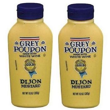 Vino Blanco en la Mostaza Dijon Grey Poupon – Paquete 2x1