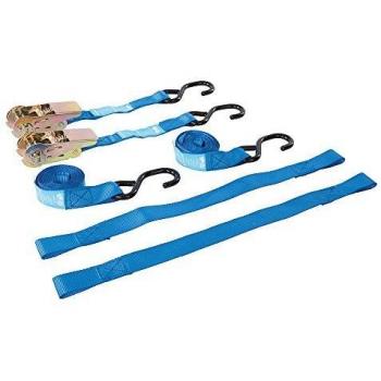 Sangle à cliquet 4 pièces Silverline 285155 pour moto 350 kg, capacité 700 kg