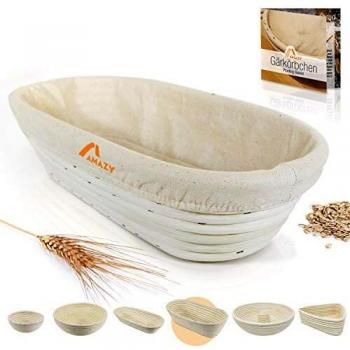 Cesto per lievitazione pane AMAzy ovale in palma naturale