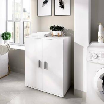 Zapatero Multiuso Dmora 61x35h80 – Armario de Almacenamiento Blanco