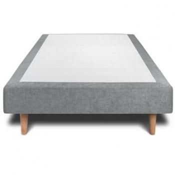 Sommier Tapissier Gris Anthracite 80x200 hauteur 35 cm
