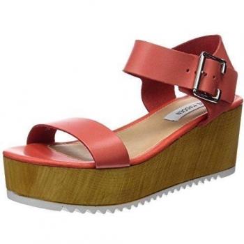 NILE STEVE MADDEN Sandalias de Moda T38 Naranja Dorado