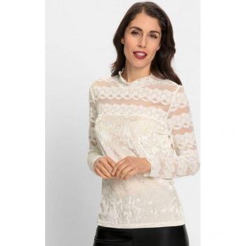 T-shirt long en velours brillant