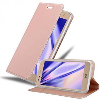 Cadorabo Cover con Tasca per Carte per LG X Power 2 in Rosa