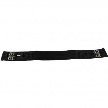Schwarzer Horka Dressur‑Sattelgurt aus Edelstahl – 75 cm
