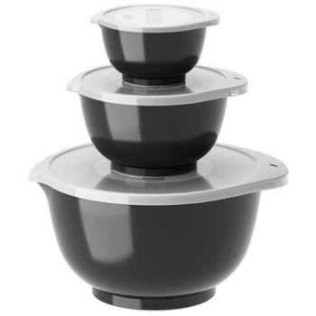 Set de bols 6 pces NEW MARGRETHE en durostima® Noir de carbone Rosti