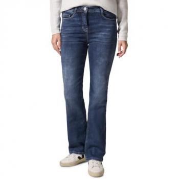 Cecil Bootcut-Jeans Damen, High Waist, Gr. 34