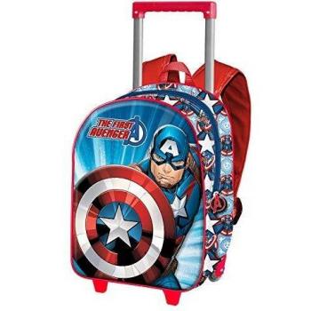 Capitán América First-Mochila 3D con Ruedas