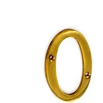 Securit Brass Numeral 0 75mm