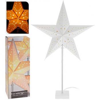 Spetebo LED Weihnachtsstern Tischlampe 68 x 44 cm