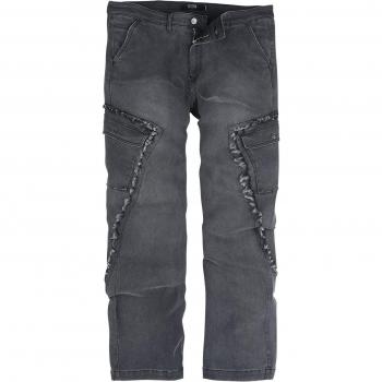 Herrenschwarze Black Premium by EMP Grey Cargopants Cargohose