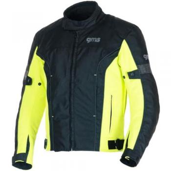 Robe de moto GMS Lagos – Textile, couleur noir/jaune, taille 2XL