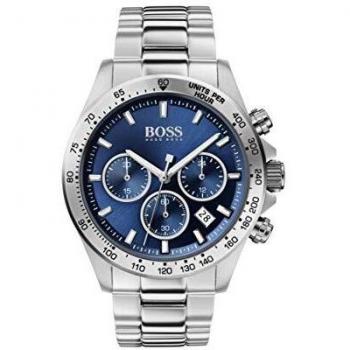BOSS, Armbanduhr, Hero, Silber, (Chronograph, 45 mm)