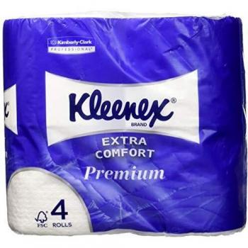 Kimberly Clark 8484 rouleaux de papier toilette Kleenex, petits rouleaux, 160 sc, blanc