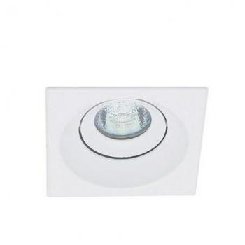Aro Empotrable GSC 705229, Cuadrado 105x105 mm Blanco con Lámpara LED